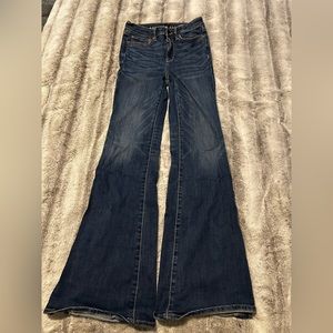 American Eagle long flared jeans